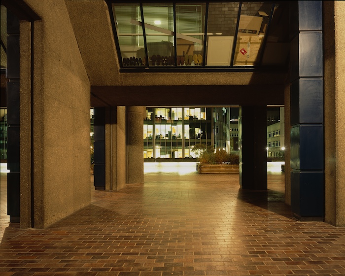 Willoughby House, Podium level, looking east