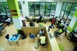 Hot-desking at the iHub